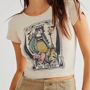 Free people x daydreamer empress ribbed baby tee